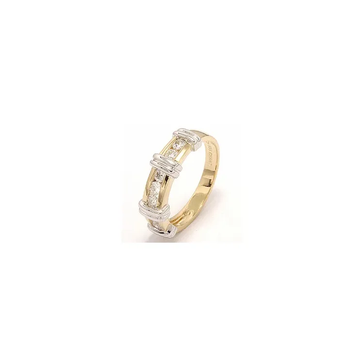 Bestillingsvare - diamant ring i 14 karat guld.- og hvidguld 0,52 ct