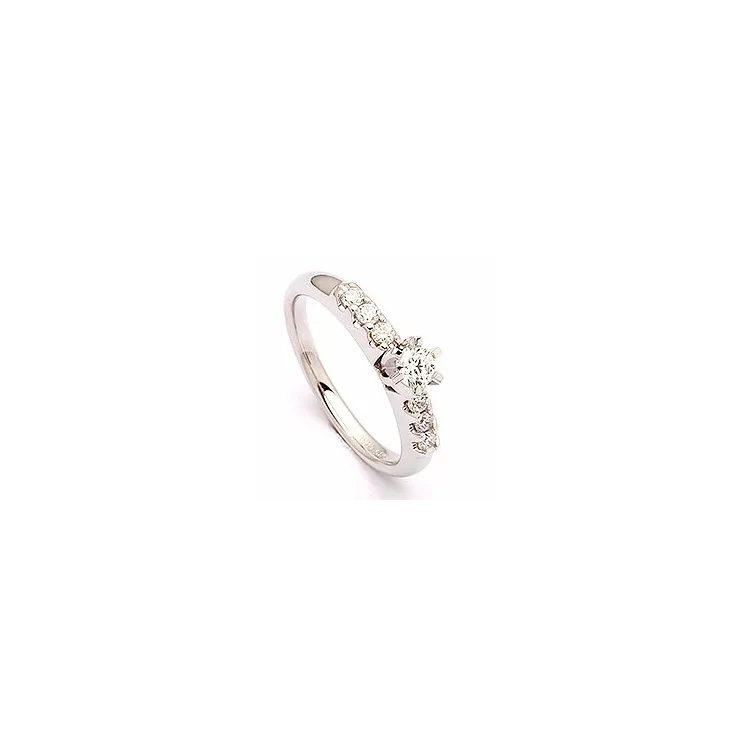 diamant ring i 14 karat hvidguld 0,53 ct
