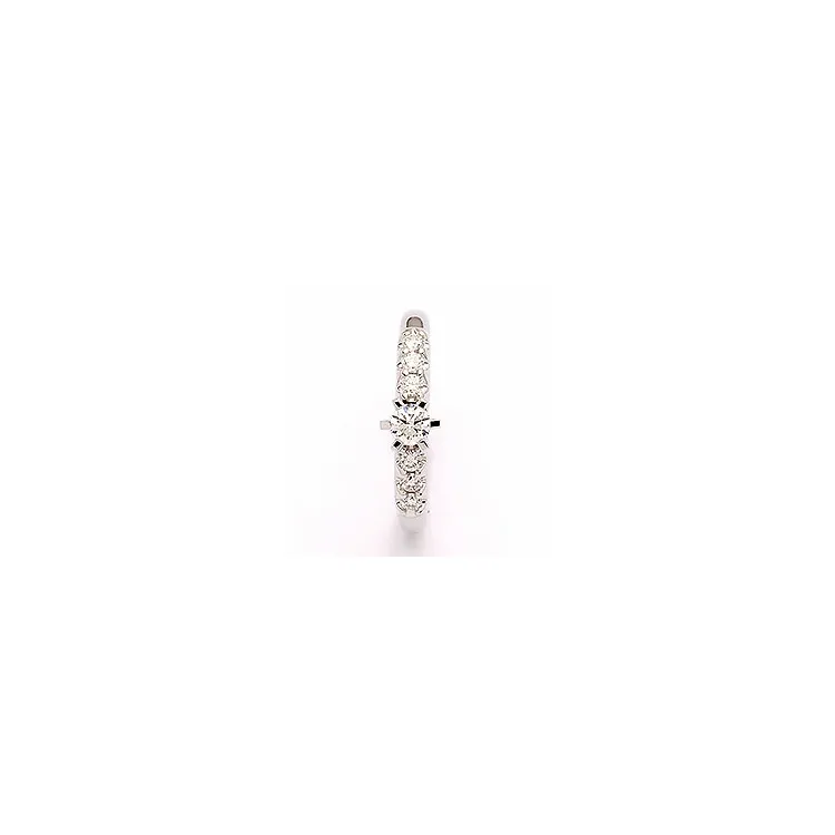 diamant ring i 14 karat hvidguld 0,53 ct