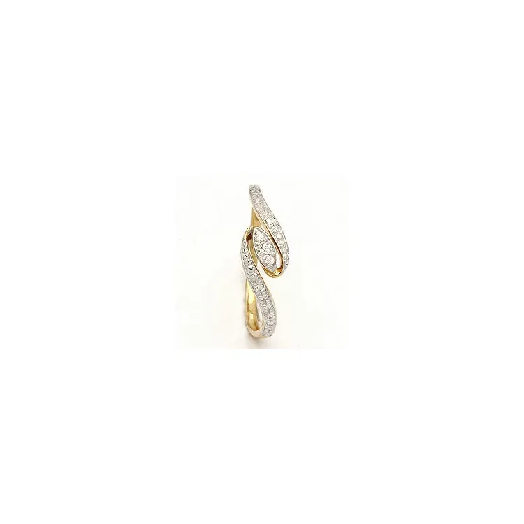 abstrakt ring i 8 karat guld