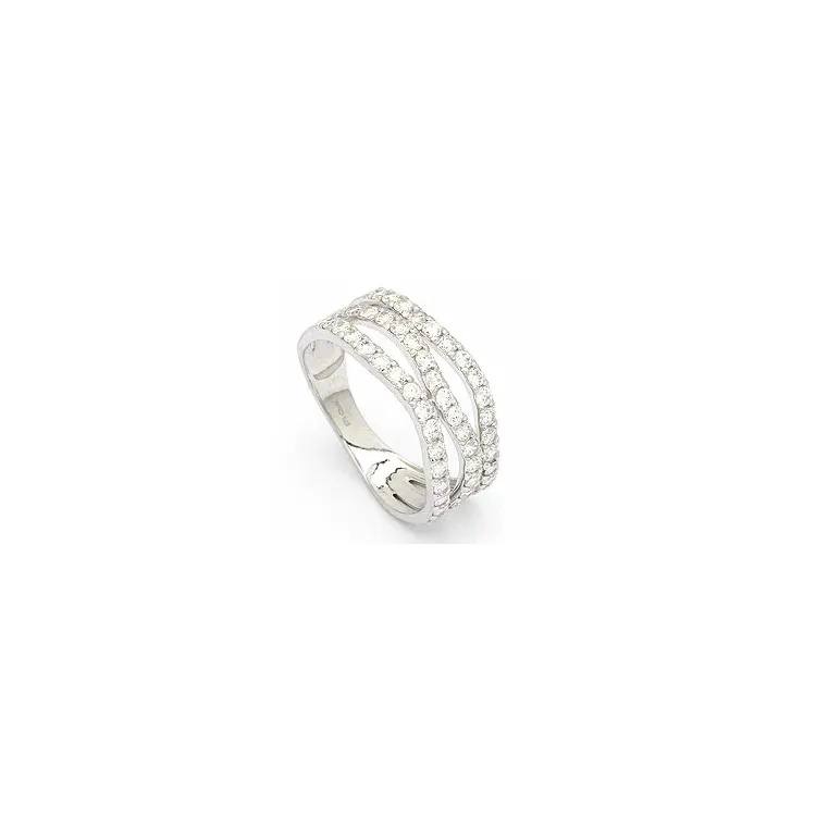 Abstrakt ring i 8 karat hvidguld