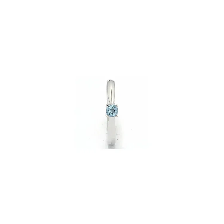topas ring i 14 karat hvidguld 0,25 ct