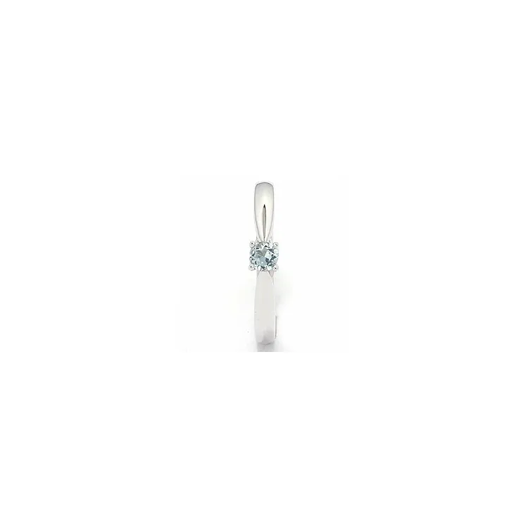 akvamarin ring i 14 karat hvidguld 0,25 ct