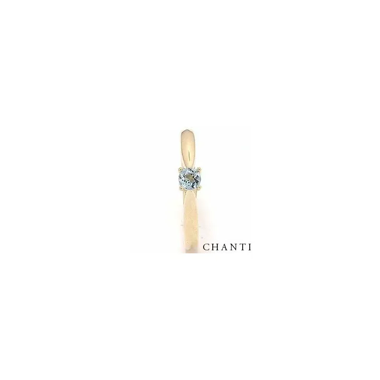 topas ring i 14 karat guld 0,25 ct