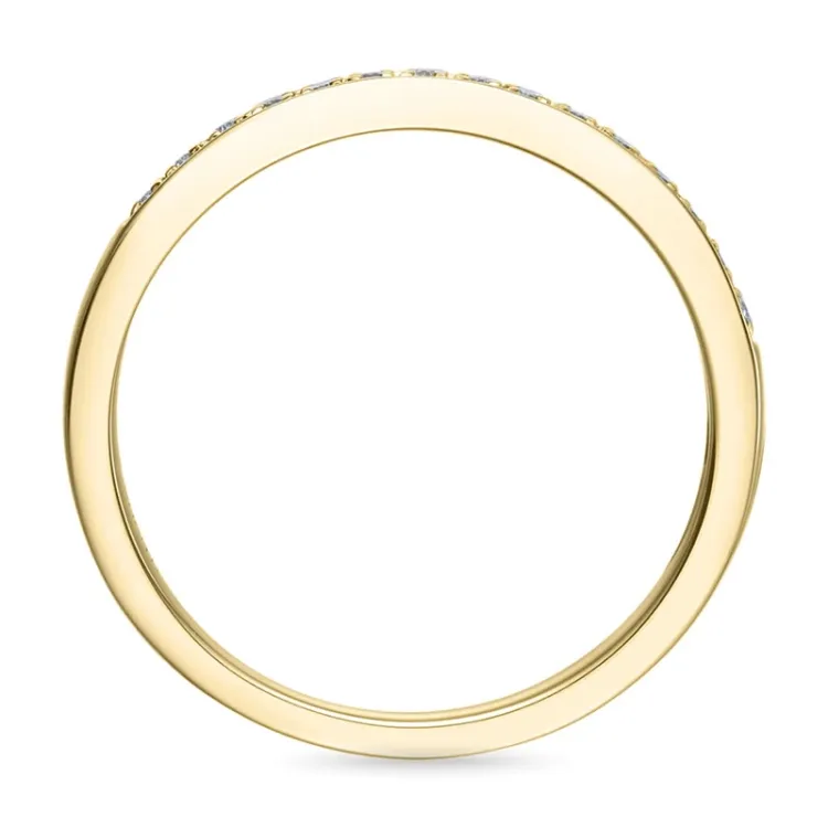 diamant alliancering i 14 karat guld 0,09 ct