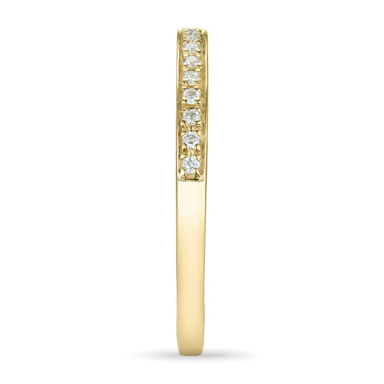 diamant alliancering i 14 karat guld 0,09 ct