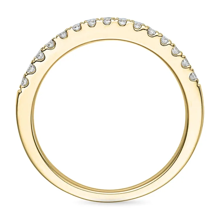 brillant alliancering i 14 karat guld 0,225 ct