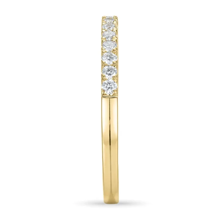 brillant alliancering i 14 karat guld 0,225 ct