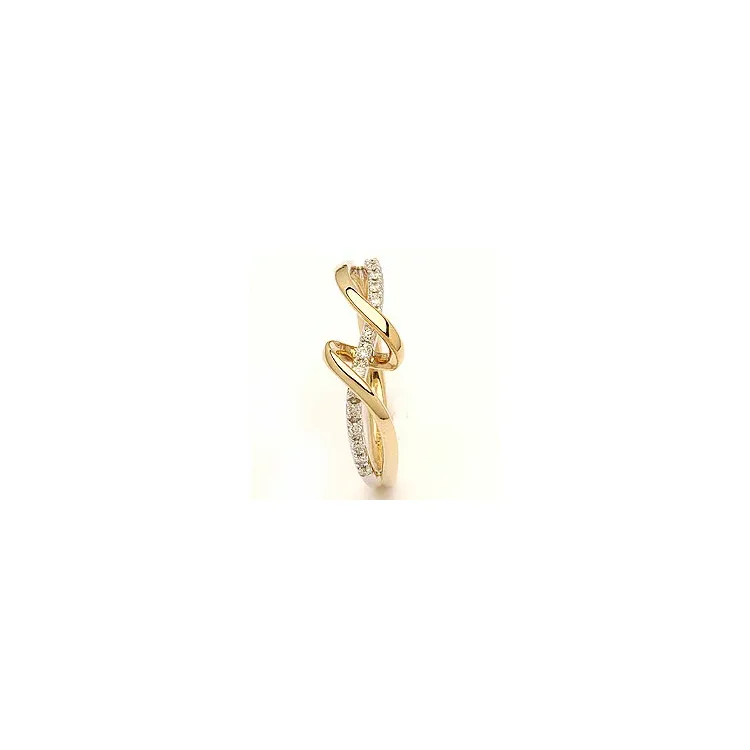 bestillingsvare - diamant ring i 14 karat guld.- og hvidguld 0,09 ct