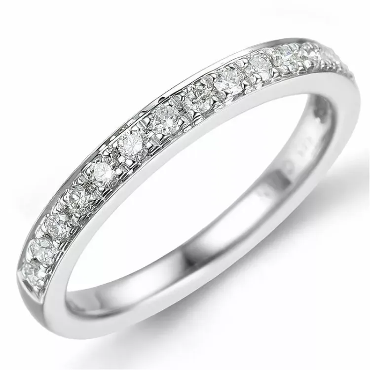 Diamantring i 14 karat hvidguld 0,26 ct