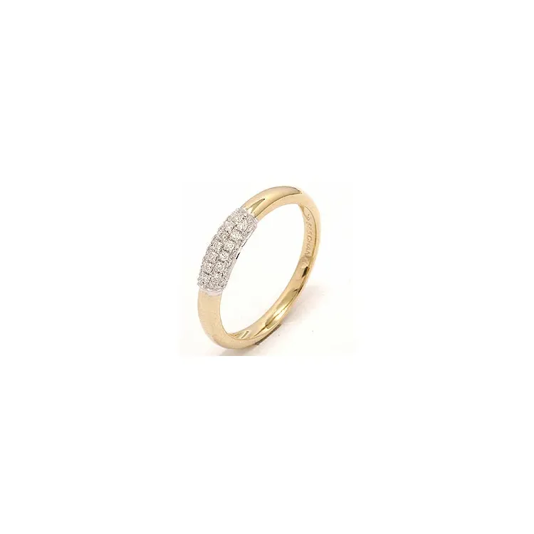 diamant ring i 14 karat guld.- og hvidguld 0,19 ct