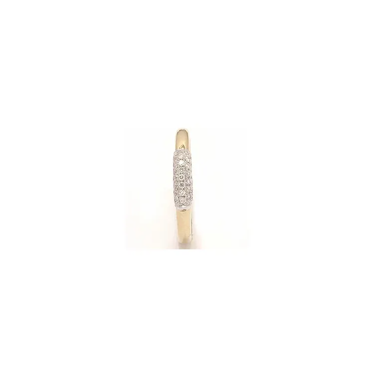 diamant ring i 14 karat guld.- og hvidguld 0,19 ct