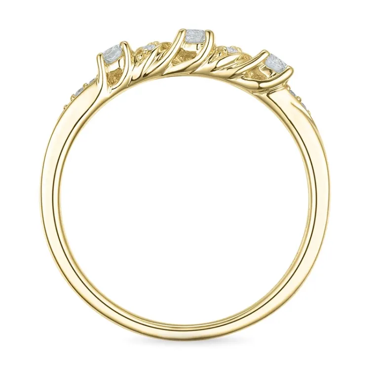 brillantring i 14 karat guld 0,247 ct