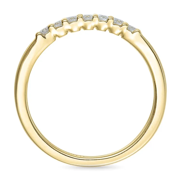 Smal brillantring i 14 karat guld 0,207 ct