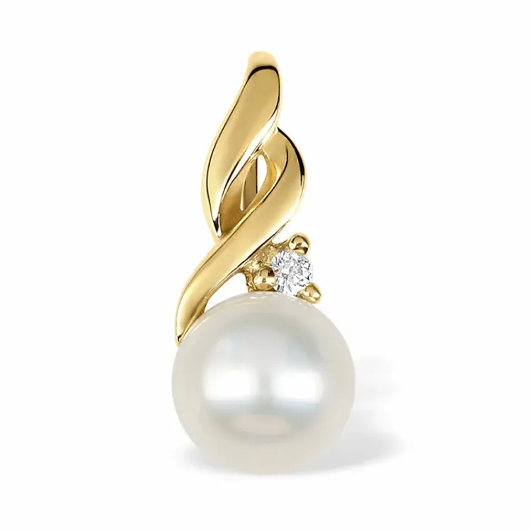 perle vedhæng i 9 karat guld - Gold Collection