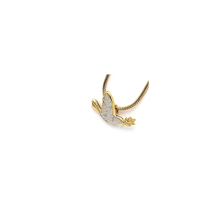 svale zirkon vedhæng i 9 karat guld med rhodium