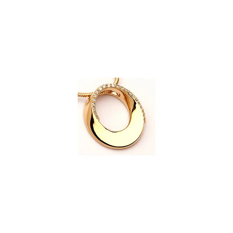 diamantvedhæng i 14 karat guld 0,15 ct