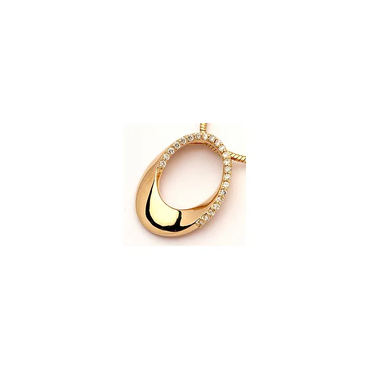 diamantvedhæng i 14 karat guld 0,15 ct