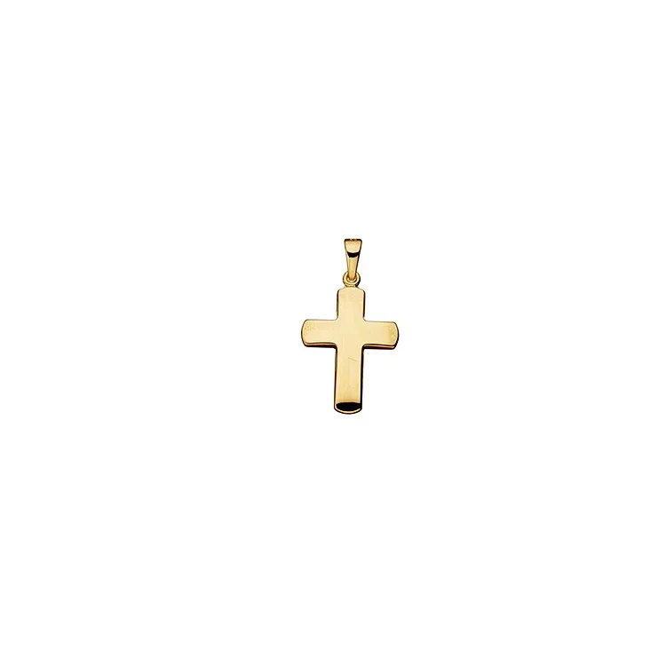 14,5 x 19,5 mm Scrouples kors vedhæng i 8 karat guld