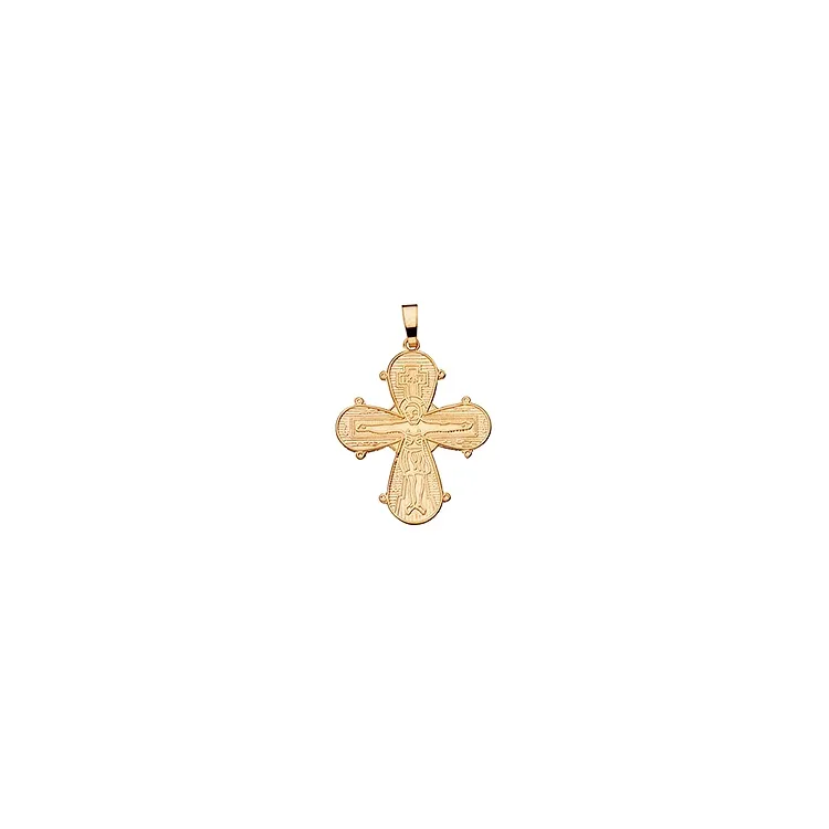Dagmarkors scrouples 22 x 25 mm vedhæng i 8 karat guld