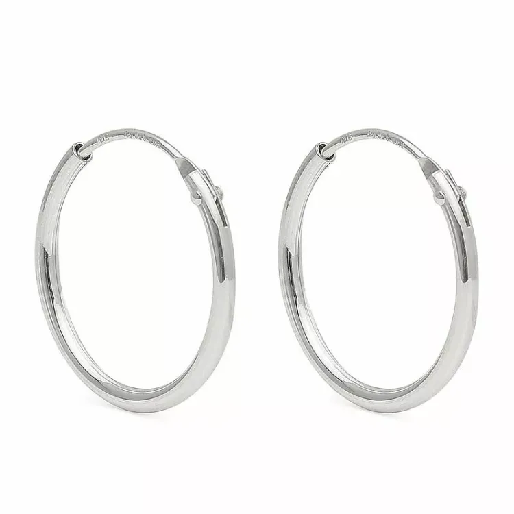 15 mm Scrouples creoler i sølv