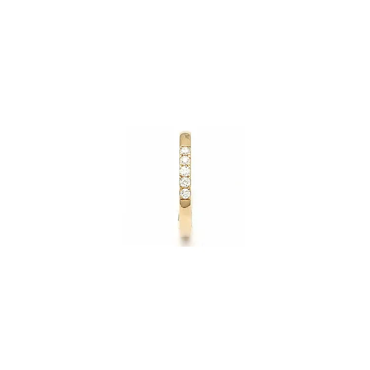 alliancering i 14 karat guld 5 x 0,03 ct