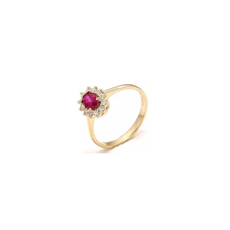 Rosetring i 14 karat guld 0,26 ct 0,63 ct