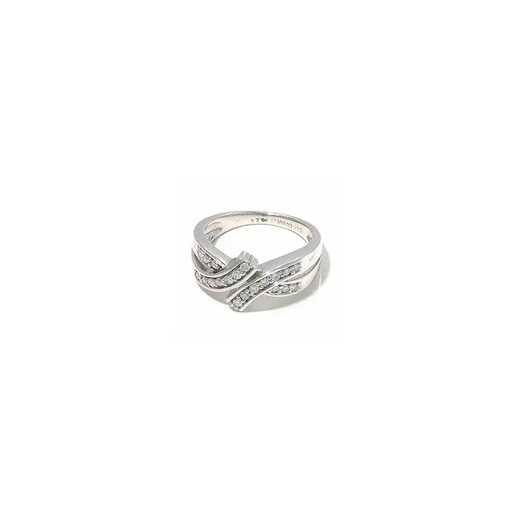hvidgulds ring i 14 karat hvidguld 0,26 ct
