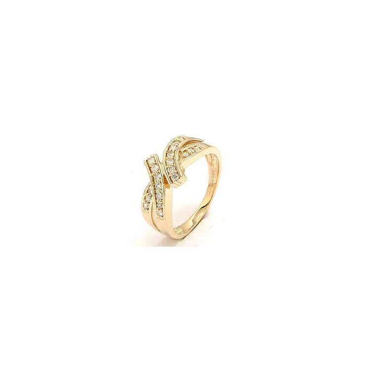 bestillingsvare - guldring i 14 karat guld 0,26 ct