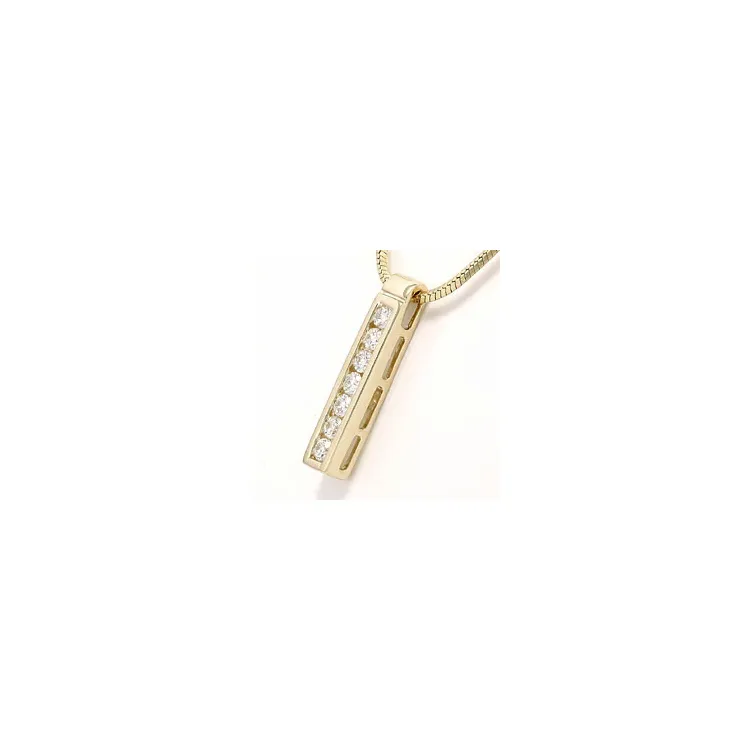 diamantvedhæng i 14 karat guld 0,36 ct