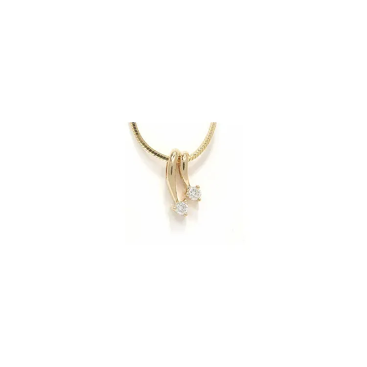 vedhæng i 14 karat guld 0,15 ct