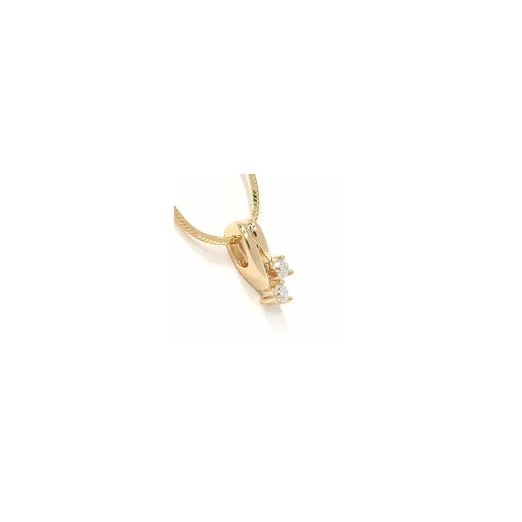vedhæng i 14 karat guld 0,15 ct
