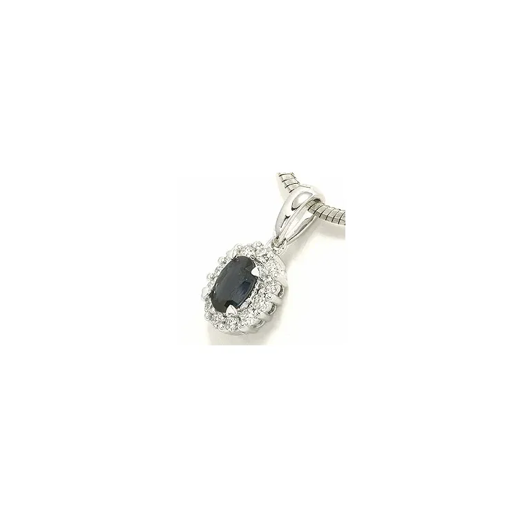 rosetvedhæng i 14 karat hvidguld 0,22 ct 0,65 ct