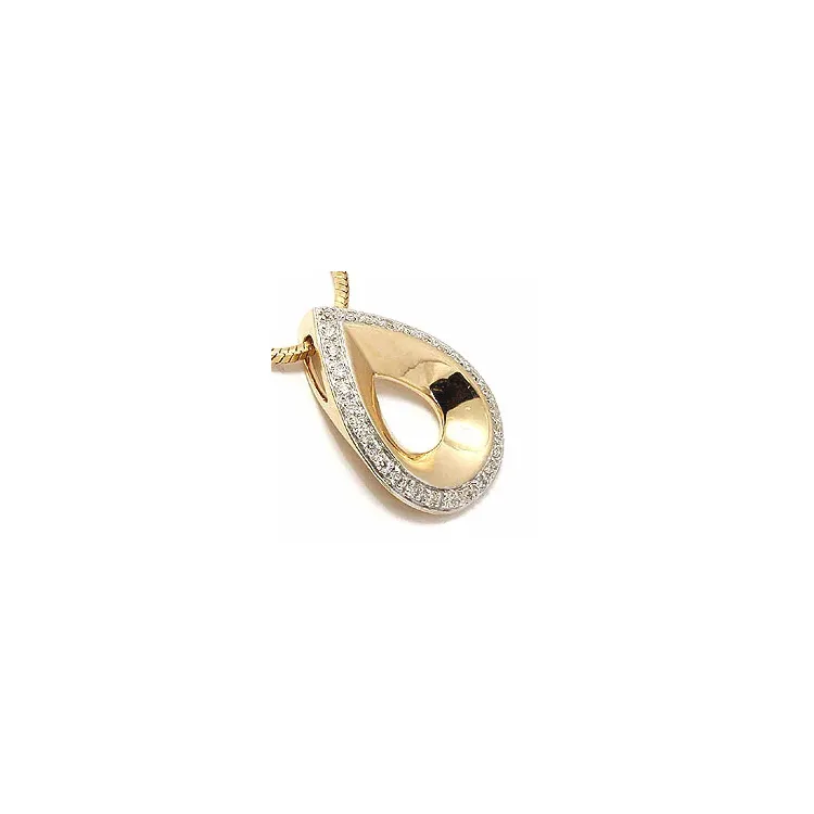 Diamant vedhæng i 14 karat guld 0,15 ct