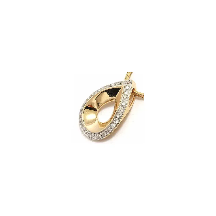 Diamant vedhæng i 14 karat guld 0,15 ct