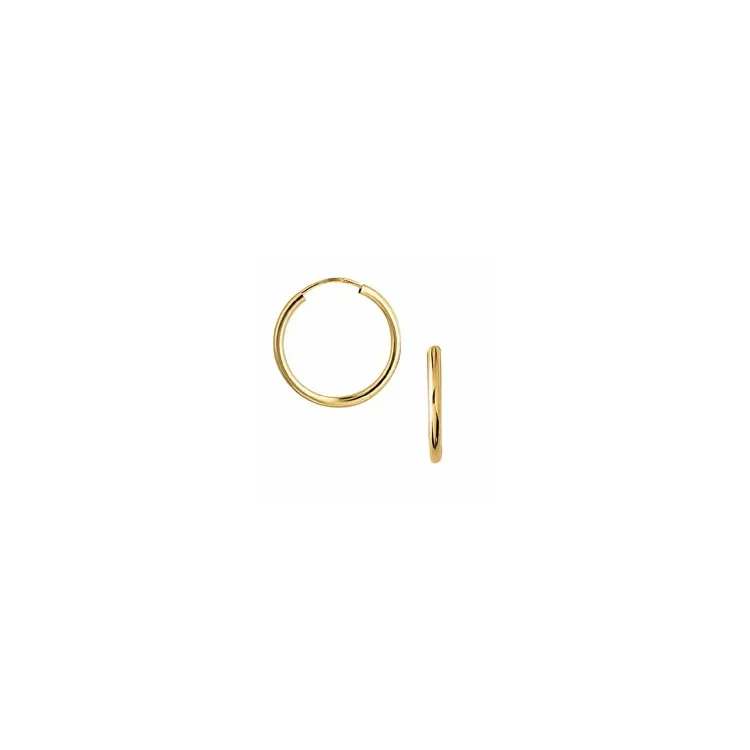 20 mm Aagaard creoler i 8 karat guld