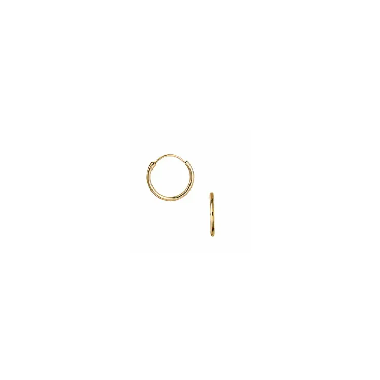 14 mm Aagaard creoler i 8 karat guld
