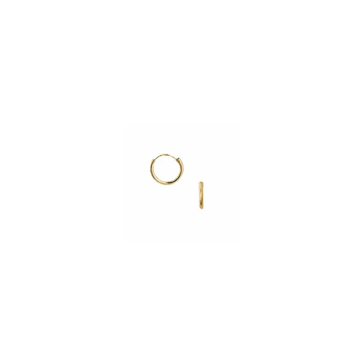 10 mm Aagaard creoler i 8 karat guld