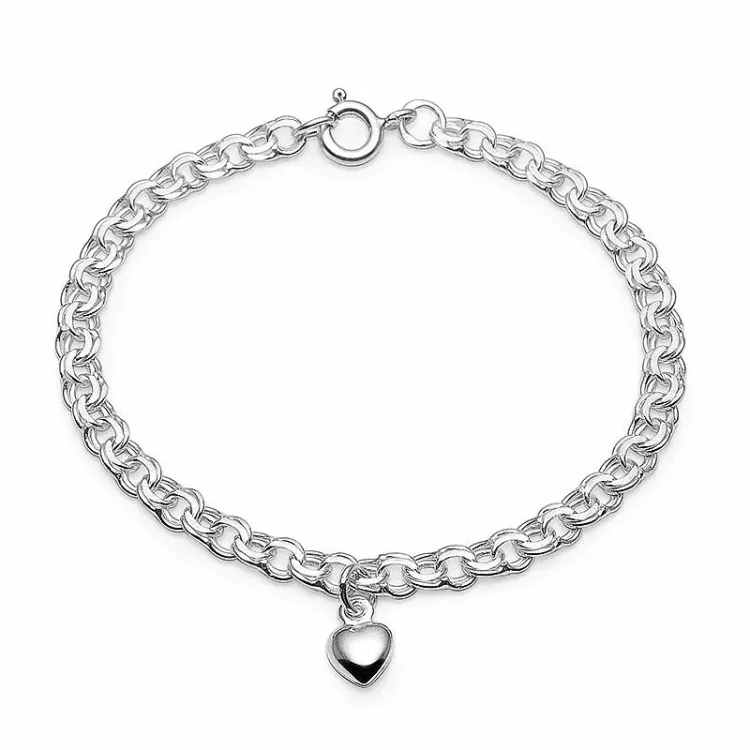 Aagaard hjerte armbånd i sølv