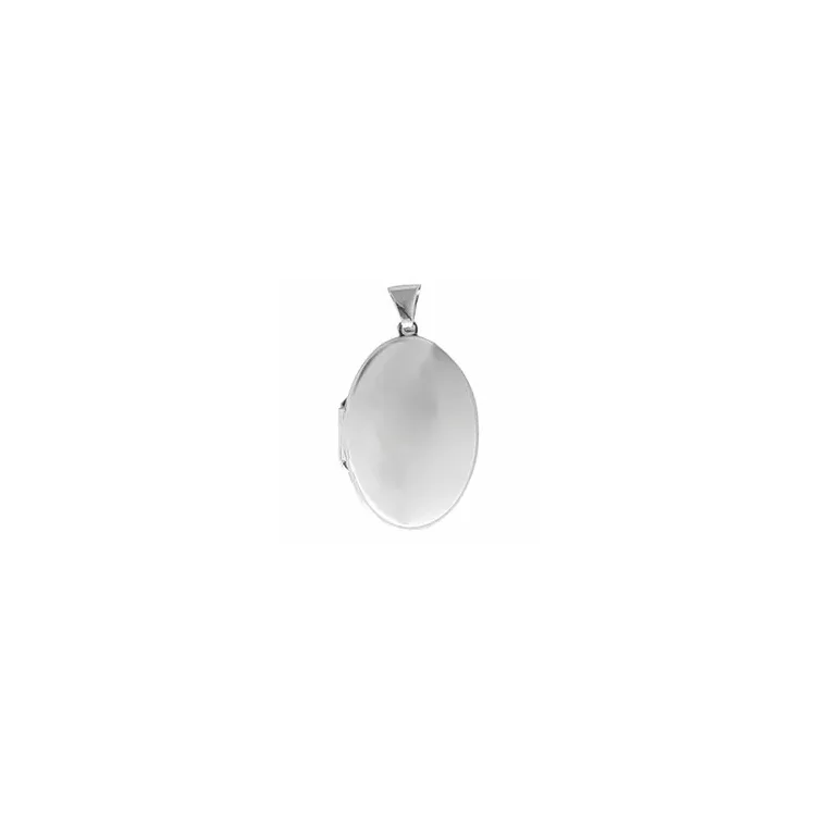Blank Aagaard oval medaljon i sølv