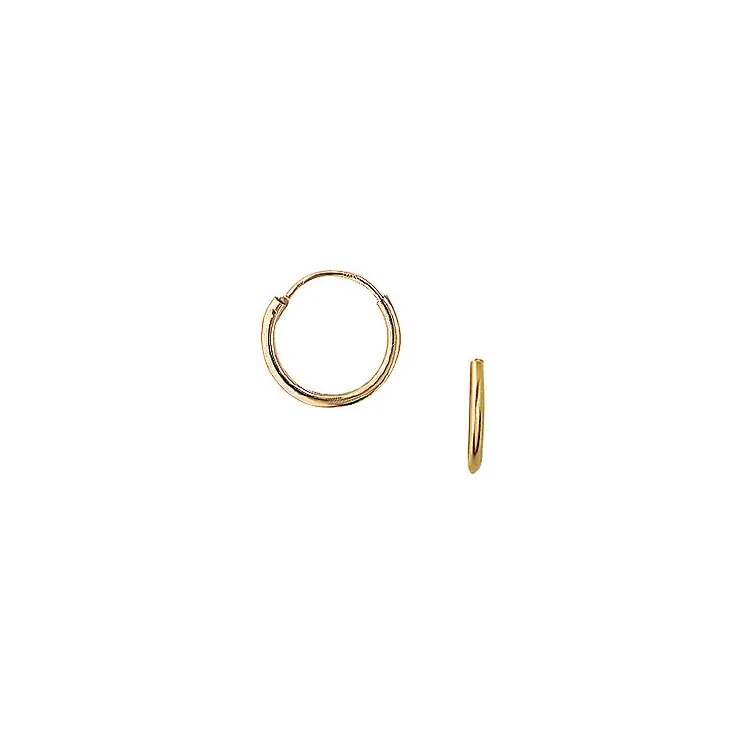 12 mm Aagaard creoler i 8 karat guld