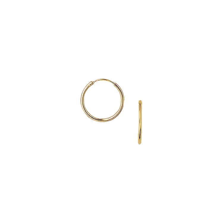 18 mm Aagaard creoler i 8 karat guld