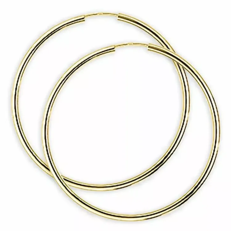 40 mm Aagaard creoler i 14 karat guld
