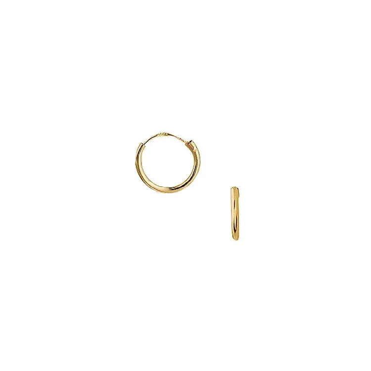 10 mm Aagaard creoler i 14 karat guld