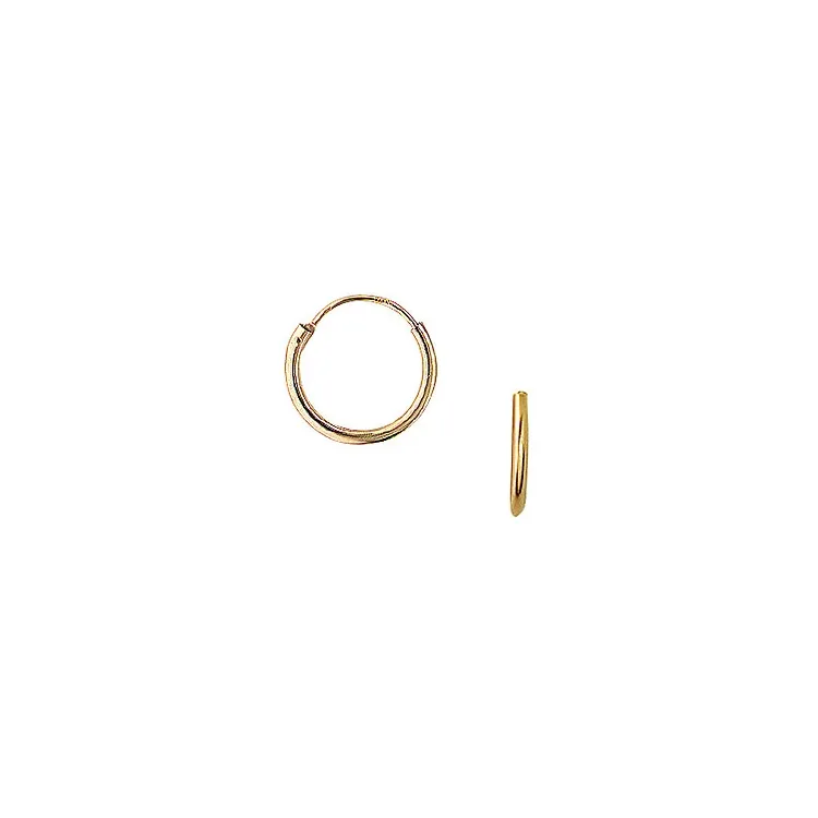 12 mm Aagaard creoler i 14 karat guld