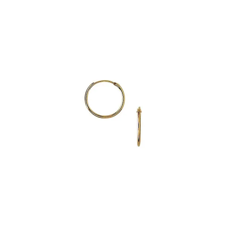 16 mm Aagaard creoler i 14 karat guld