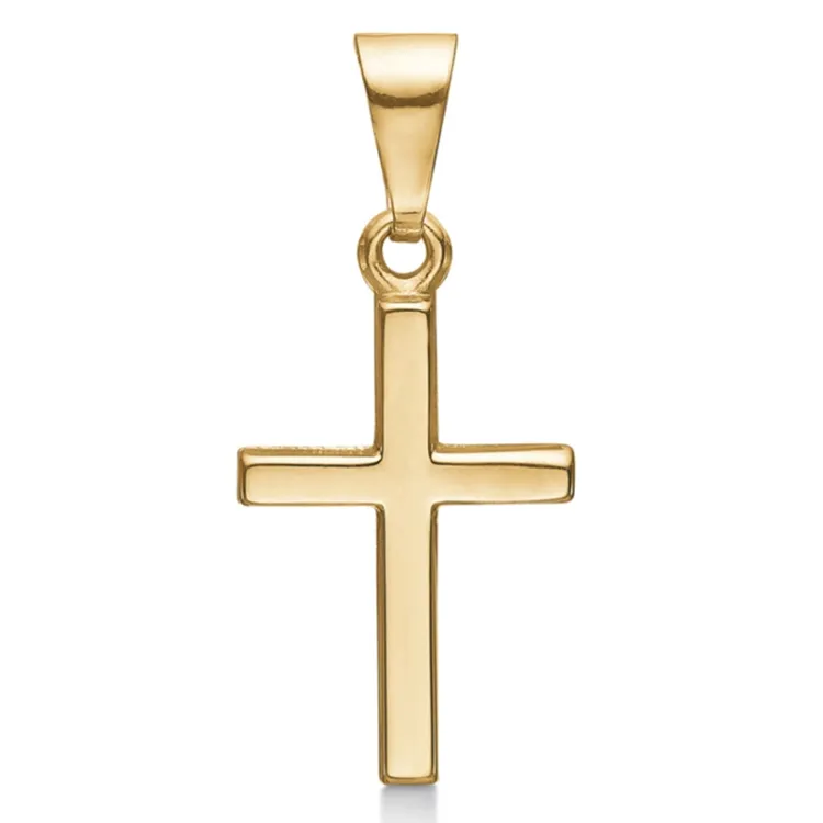 10 x 14 mm Støvring Design kors vedhæng i 8 karat guld