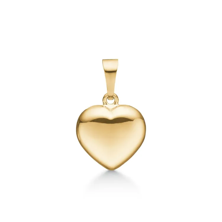 13 x 14 mm Støvring Design hjerte vedhæng i 8 karat guld