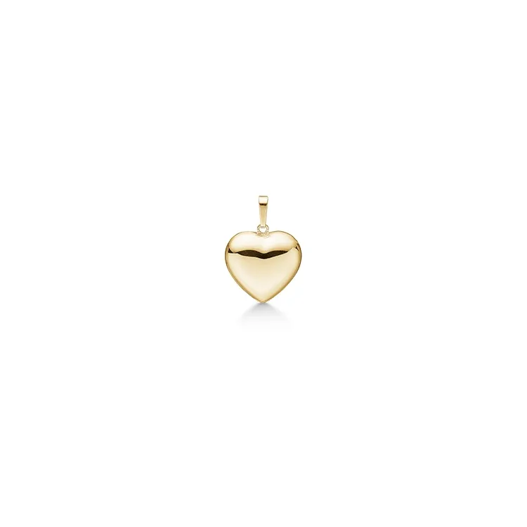 Støvring Design hjerte vedhæng i 8 karat guld