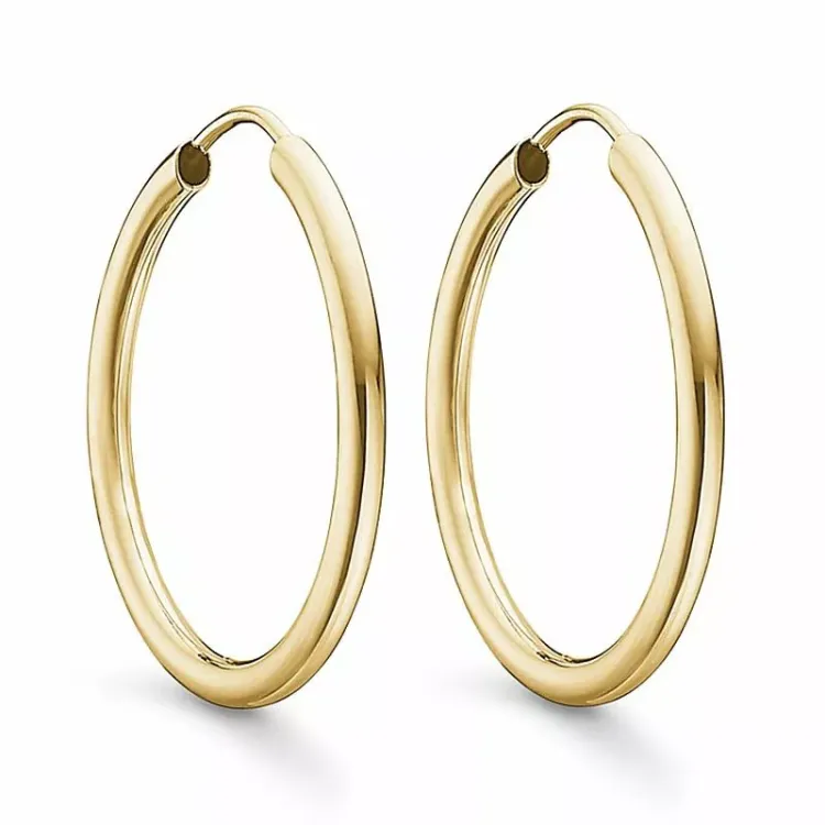 25 mm Støvring Design creoler i 8 karat guld